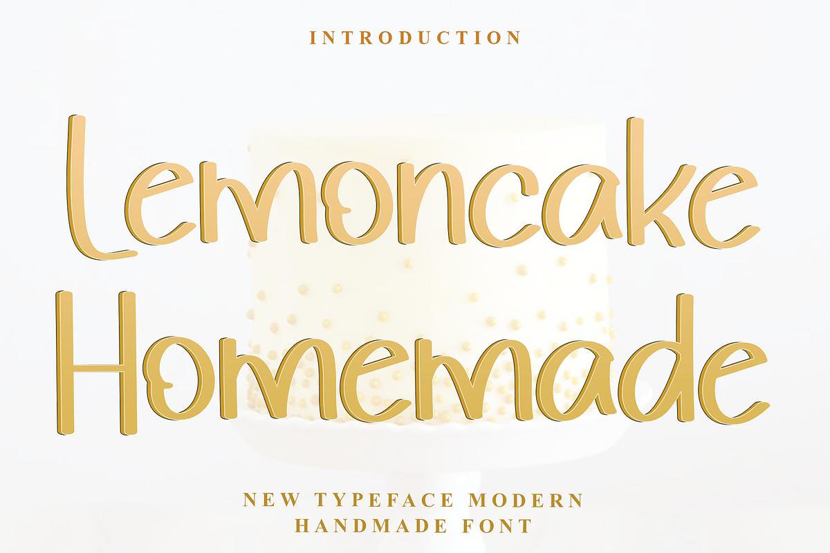 Lemoncake Homemade, a Script Font by FreshTypeINK (Photo 1 of 8)