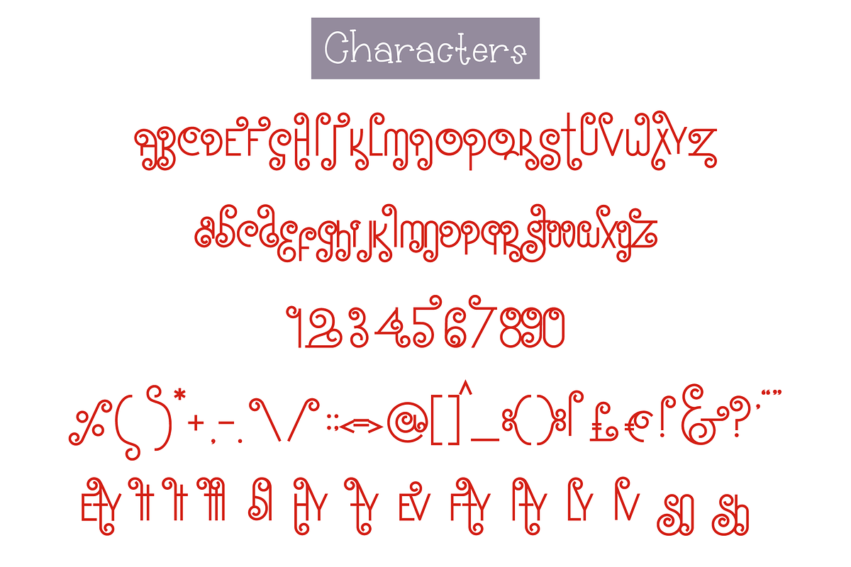 Santa's Beard Curly Christmas Font, a Font by Dancing with Ink (Photo 30 of 30)