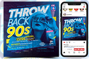 Throw Back 90s Flyer, a Flyer Template by regalDRAW (Thumbnail 1 of 3)