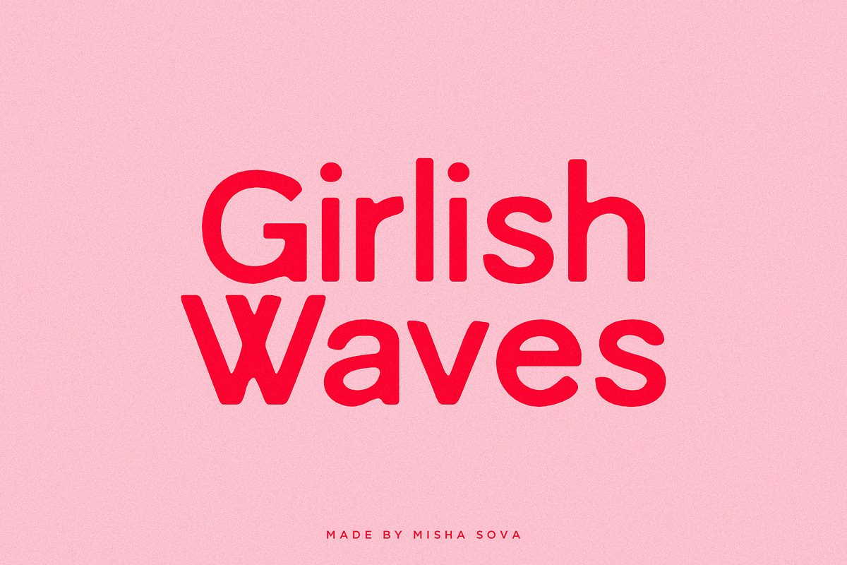 Girlish Waves - Summer Sans, a Sans Serif Font by Misha Sova (Photo 10 of 12)