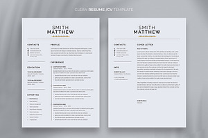 Word Resume Template / CV