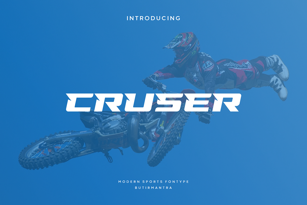 Cruser - Modern Sport Typeface, a Sans Serif Font by Letterna (Photo 1 of 4)