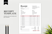Simple Receipt Template, Receipt PDF, a Print Template by BrushstrokeArtGB (Thumbnail 5 of 5)