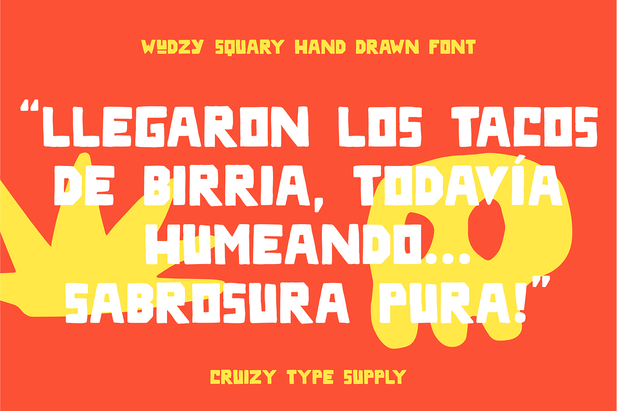 WUDZY - Handdrawn Display Font, a Handwritten Font by Cruizy & Co (Photo 2 of 11)