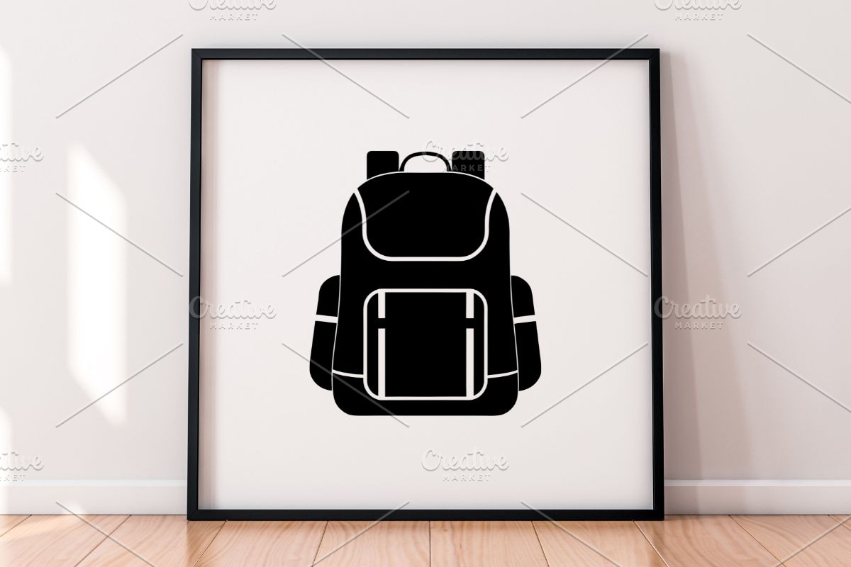 Backpack Silhouette SVG, an Object Illustration by newminddesign (Photo 4 of 5)