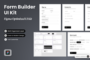 Form Builder - Figma Optimized UI, an UI Kit Template by SLAB! Design (Thumbnail 1 of 3)