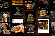 Burger & Fast Food Template | Canva, a Social Media Template by The Social Stuff (Thumbnail 4 of 9)
