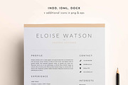 3 Page Resume Template | INDD + DOCX, a Resume Template by BlackDotResumes (Thumbnail 1 of 5)