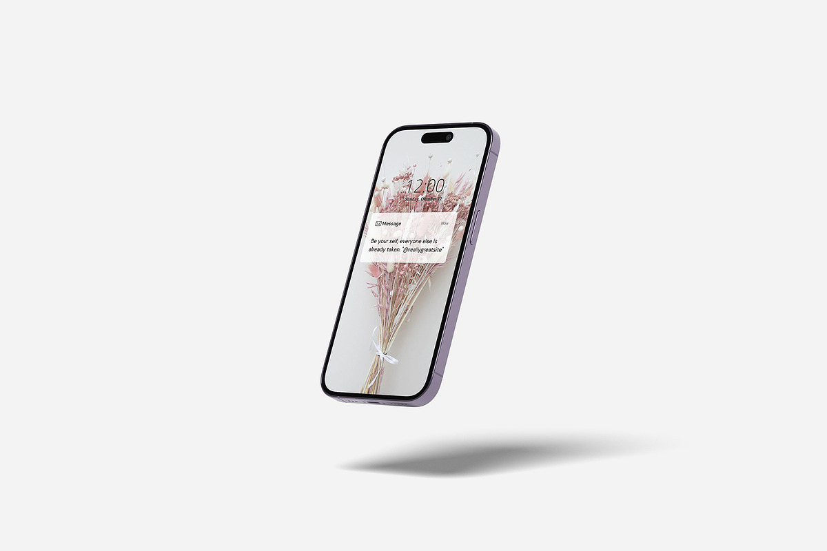 iPhone 14 Pro Mockup, an iPhone Mockup by zuhraabdullah (Photo 2 of 28)