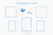Frames Baby Shower Blue Clipart, an Object Graphic by Solo Art Original (Thumbnail 4 of 10)