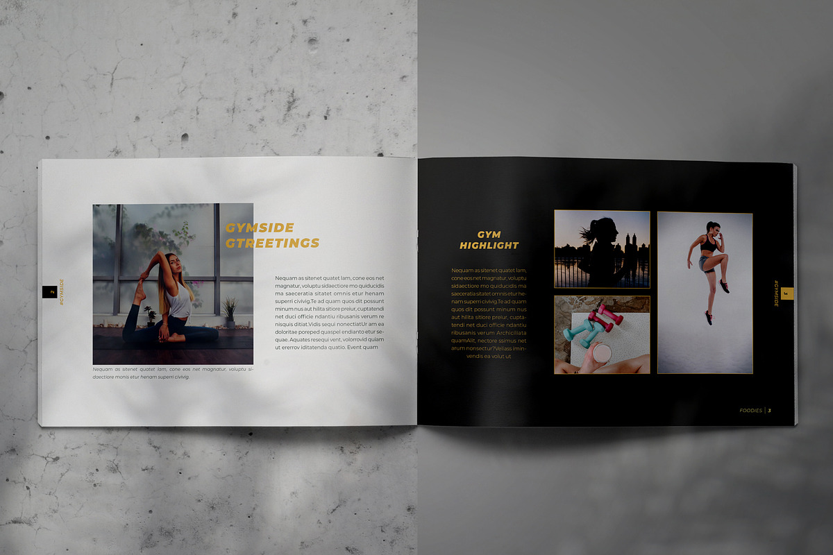 GYMSIDE Lookbook Brochure Template, a Brochure Template by Indotitas (Photo 2 of 9)