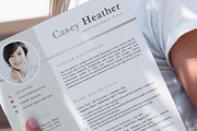 Professional Resume Template, CV, a Resume Template by VictoriousVita (Thumbnail 8 of 8)