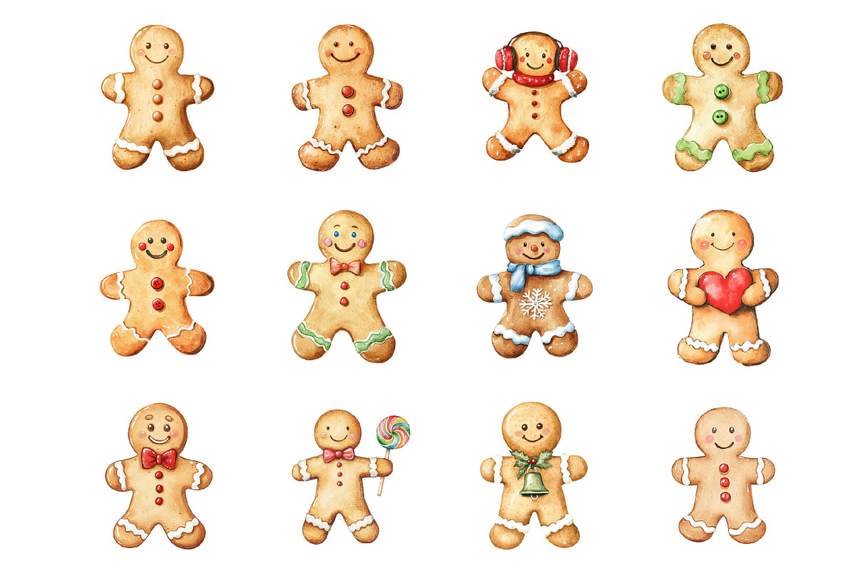 Christmas Gingerbread Man, an Illustration by Design Market (Photo 3 of 3)