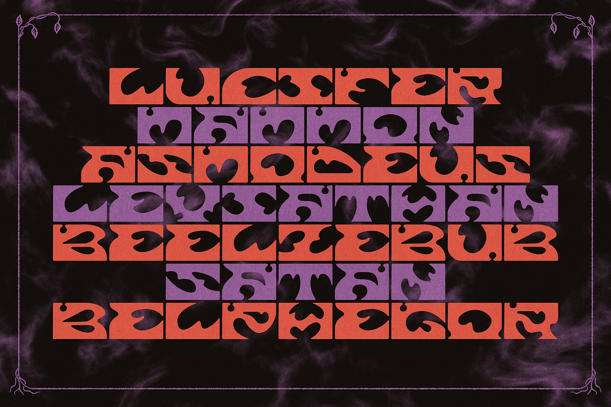JWV - FLAUROS - Psych display font, a Sans Serif Font by Jordan Warren Visuals (Photo 5 of 8)