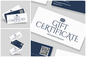 Gift Certificate Mockup, a Merchandise Mockup by Unerispace