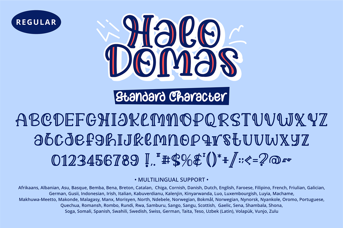 Halo Domas Font, a Script Font by Mabhal Studio (Photo 4 of 6)