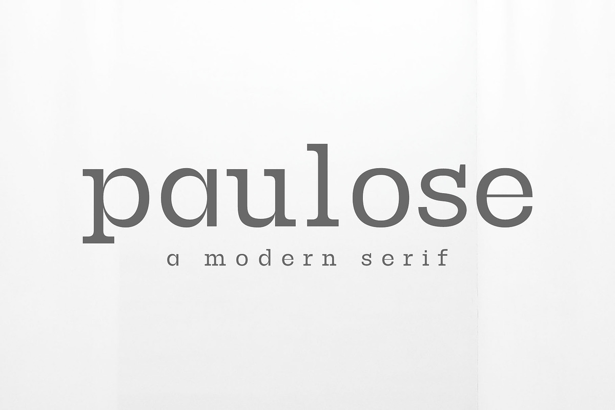 Paulose Modern Serif Font Family, a Serif Font by Symufa (Photo 6 of 7)