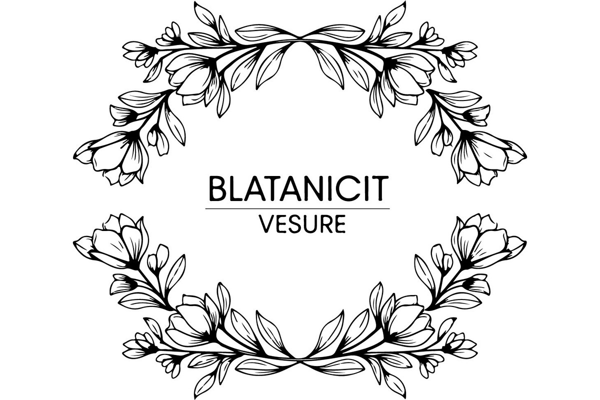 Floral HeartWreath Black Silhouet, a Person Illustration by Designer_Momina (Photo 5 of 20)