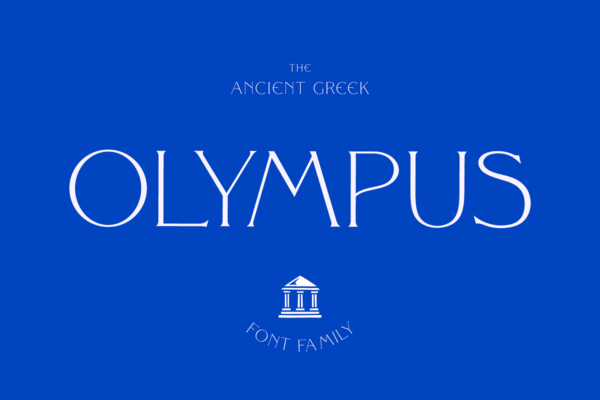 Olympus Font Family, a Serif Font by Hemphill Co (Photo 1 of 14)