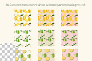 Whimsical Fruit Seamless Pattern Set, a Decorative Illustration by Oleksandra Illustrates (Thumbnail 2 of 10)