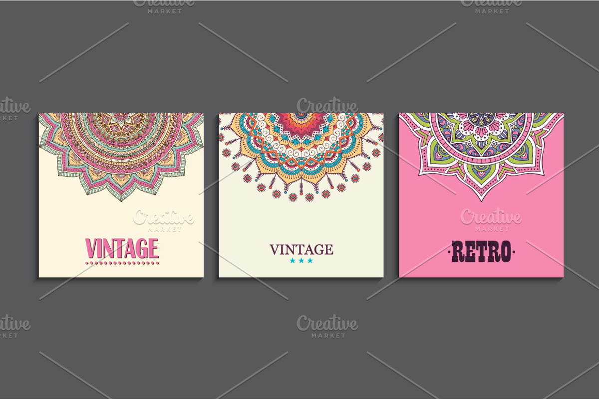 9 Card in ethnic style, a Card Template by Tori Shen