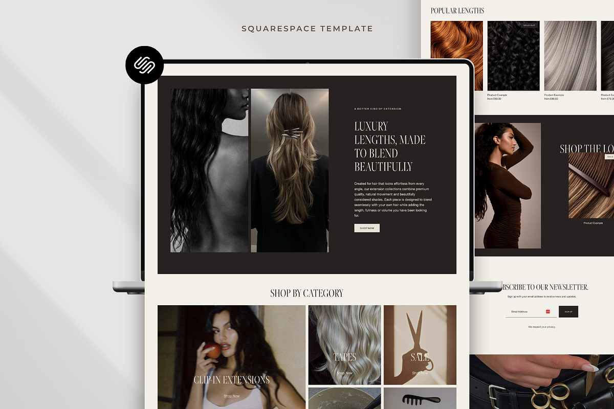 Hair Stylist Squarespace Template, a Squarespace Template by Candor Templates (Photo 6 of 20)
