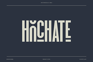 Hochate - Modern Luxury Typeface