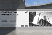 Construction Banner Mockup, an Advertising Mockup by Permadi Creative (Thumbnail 2 of 5)