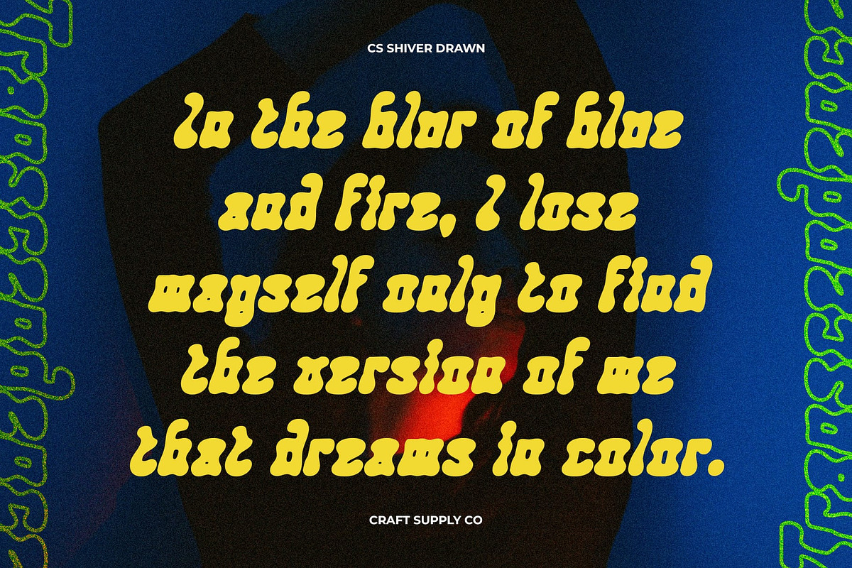 CS Shiver Drawn, a Sans Serif Font by Craft Supply Co. (Photo 7 of 8)