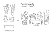House plants, a Decorative Illustration by cutelevindesign (Thumbnail 5 of 8)