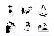 Pregnancy Illustration Set, a Person Illustration by Prosymbols (Thumbnail 8 of 8)