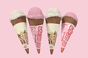 Ice Cream Cover & Tub Mockup, a Packaging Mockup by Transly Graphics (Thumbnail 1 of 2)