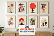 Minimal Japandi Wall Art Bundle, a Poster Template by Pixeness Studio (Thumbnail 1 of 9)