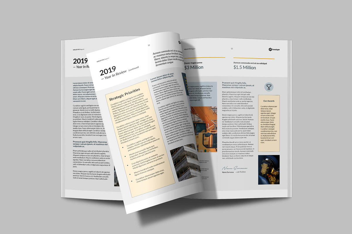 Kreatype Annual Report, a Brochure Template by Kreatype Studio (Photo 5 of 8)