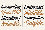 Kaleidos Rough, a Script Font by Mika Melvas (Thumbnail 5 of 8)