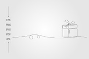 gift icon with ribbon, an Object Graphic by lawoel (Thumbnail 2 of 3)