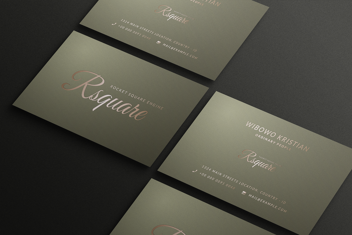 5 in 1 Luxury Business Cards, a Business Card Template by Ctrl space studio (Photo 4 of 5)