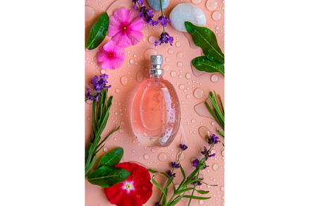 Background with perfume water drops, a Beauty & Fashion Photo by yanadjana