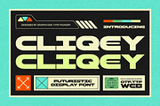 Cliqey, a Sans Serif Font by graphicook (Thumbnail 1 of 10)