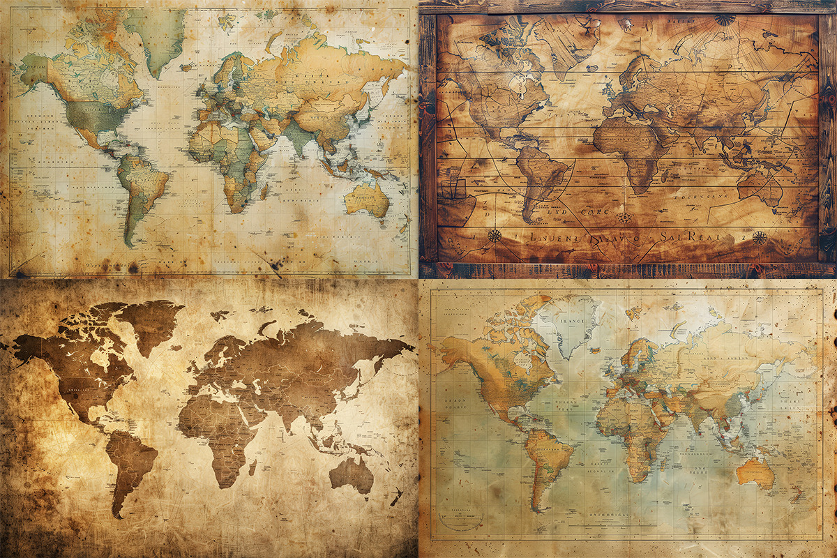 Geographical world map background, a Background Graphic by Pixeness Studio (Photo 2 of 2)