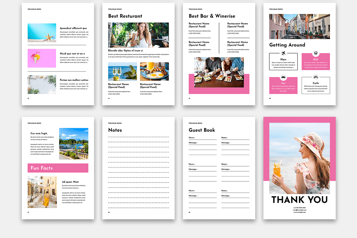Welcome Book Magazine Template