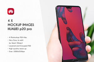 4 Huawei P20 Pro Mockup