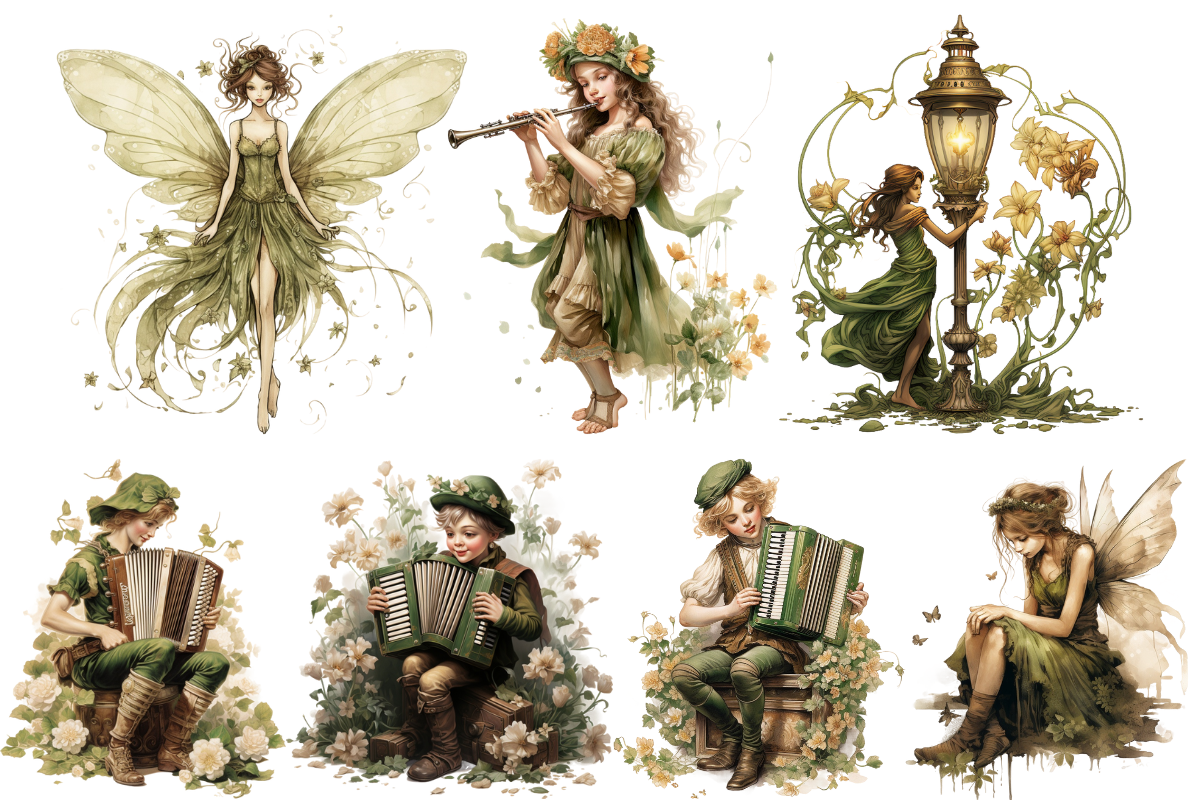 Vintage Fairy Magical Clipart, an Object Illustration by Digital Xpress (Photo 2 of 5)