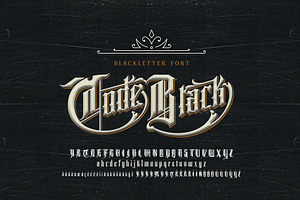 Code Black, a Blackletter Font by VictorSteins|vmffont.com