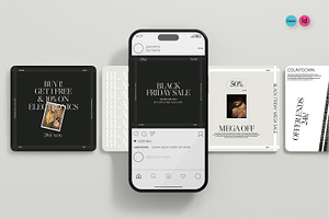 Black Friday Sale Template, a Social Media Template by Creatiya Type
