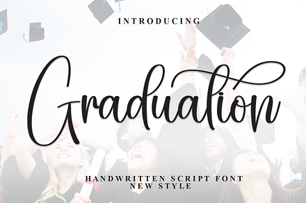 Graduation | Script Font, a Handwritten Font by Scratchones