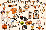 Cute Sport Halloween Clipart Bundle, an Object Graphic by Daisy Design (Thumbnail 2 of 9)