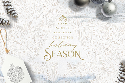 Holiday Season Collection, a Texture Illustration by Julia Dreams