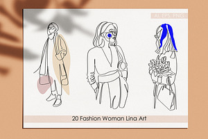 Women Fashion Art. Fashion Vector