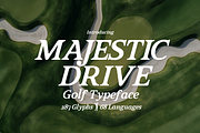 Majestic Drive - Golf Typeface, a Serif Font by HipFonts (Thumbnail 9 of 9)